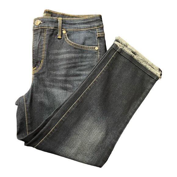 Nine West Denim - Nine West Womens Size 6 Missy Dark Wash Denim Jeans Mid Rise Five-Pocket Design